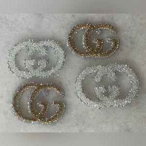 4 Sparkly Fashion Patches - Iron On